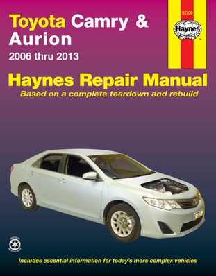 Image for Toyota Camry & Aurion 2006-2013 (92709) Haynes Automotive Repair Manual