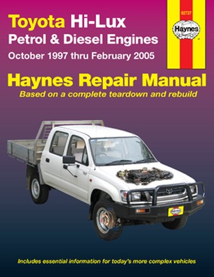 Image for Toyota Hi-Lux Petrol & Diesel 2WD & 4WD 1997-2005 (92737) Haynes Automotive Repair Manual