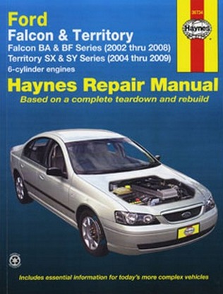 Image for Ford Falcon Fairmont BA & BF 2002-08 Fairlane BA BF 2003-07 Territory SX & SY 2004-09 (36734) Haynes Automotive Repair Manual