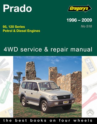 Image for Toyota Prado 1996-2009 95 and 120 Series Petrol and Diesel 4WD Service and Repair Manual 05515