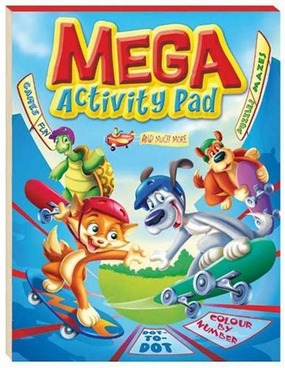 Image for Mega Activity Pad: Games Fun Puzzles Mazes Dot-to-Dot Colour by Number and much more