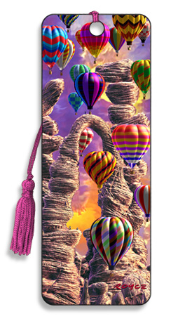 Image for Threading the Needle Hot Air Balloon 3D Bookmark