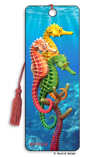 Image for Seahorses flip effect 3D Bookmark