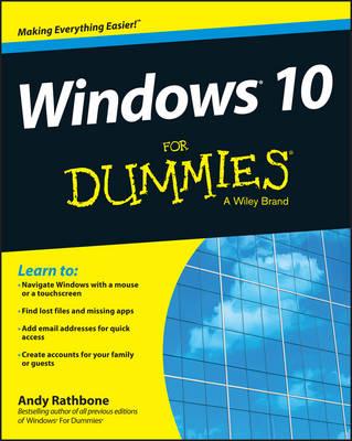 Windows 10 For Dummies Image for Windows 10 For Dummies