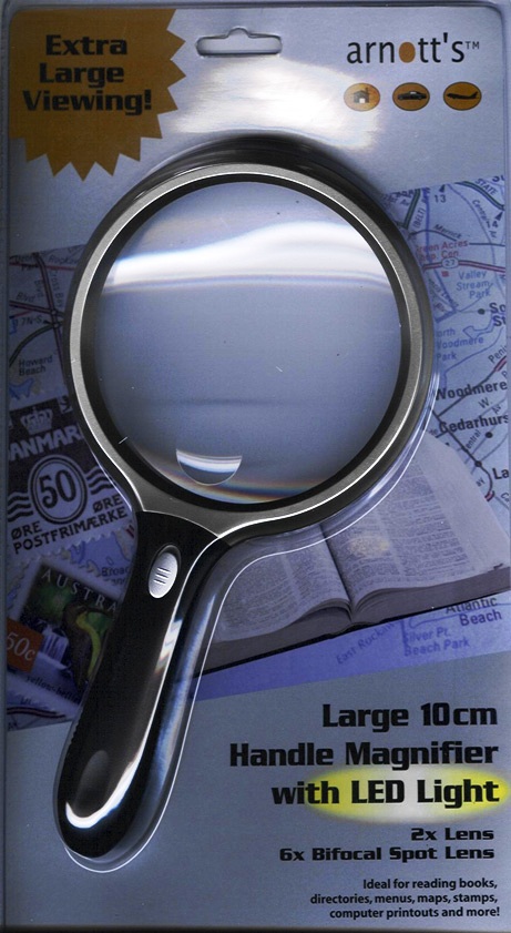 Lighthouse Magnifier Glass With Handle - Magnifying Glass - 2.5 x  Magnification