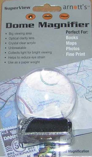 Image for Acrylic Dome Magnifier 75mm diameter 3X Magnification *** TEMPORARILY OUT OF STOCK *** *** No available Stock ***