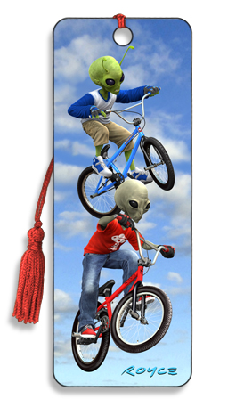 Image for Grey vs. Green BMX 3D Bookmark