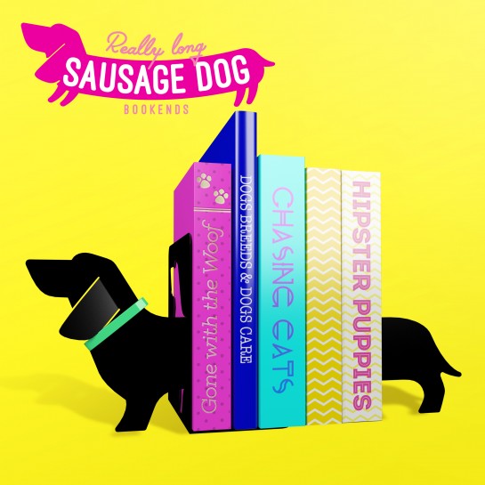 Image for Really Long Sausage Dog Bookends *** Temporarily Out of Stock ***