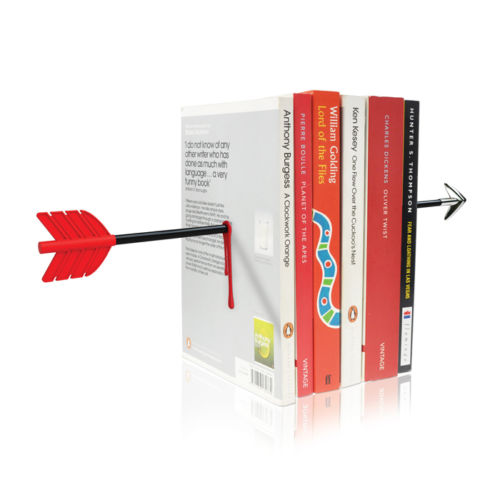 Image for Arrow Bookends - Magnetic Bookends with hidden brackets
