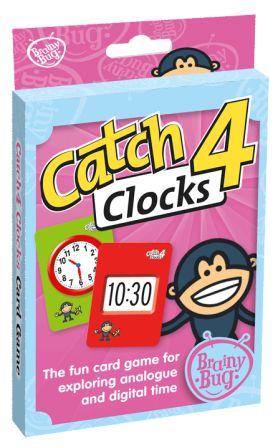 Image for Brainy Bug Catch4 Clocks Card Game : The fun card game for exploring analogue and digital time
