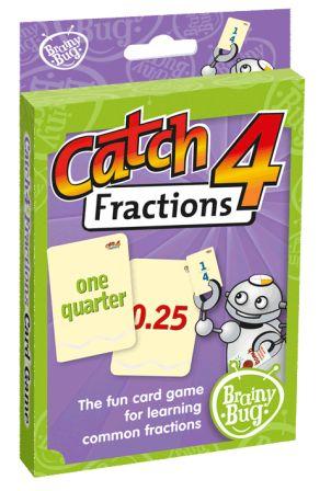 Image for Brainy Bug Catch4 Fractions Card Game : The fun card game for learning common fractions