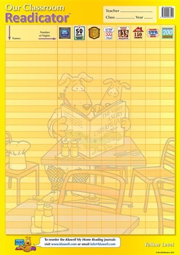 Image for Kluwell Classroom Readicator Yellow Level A2 Chart (Junior 4-7 years old)