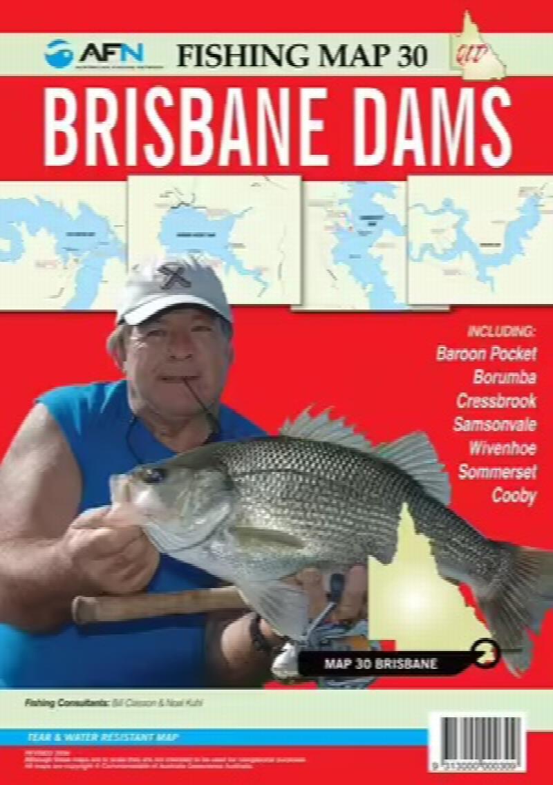 Brisbane Dams AFN Fishing Map 30
