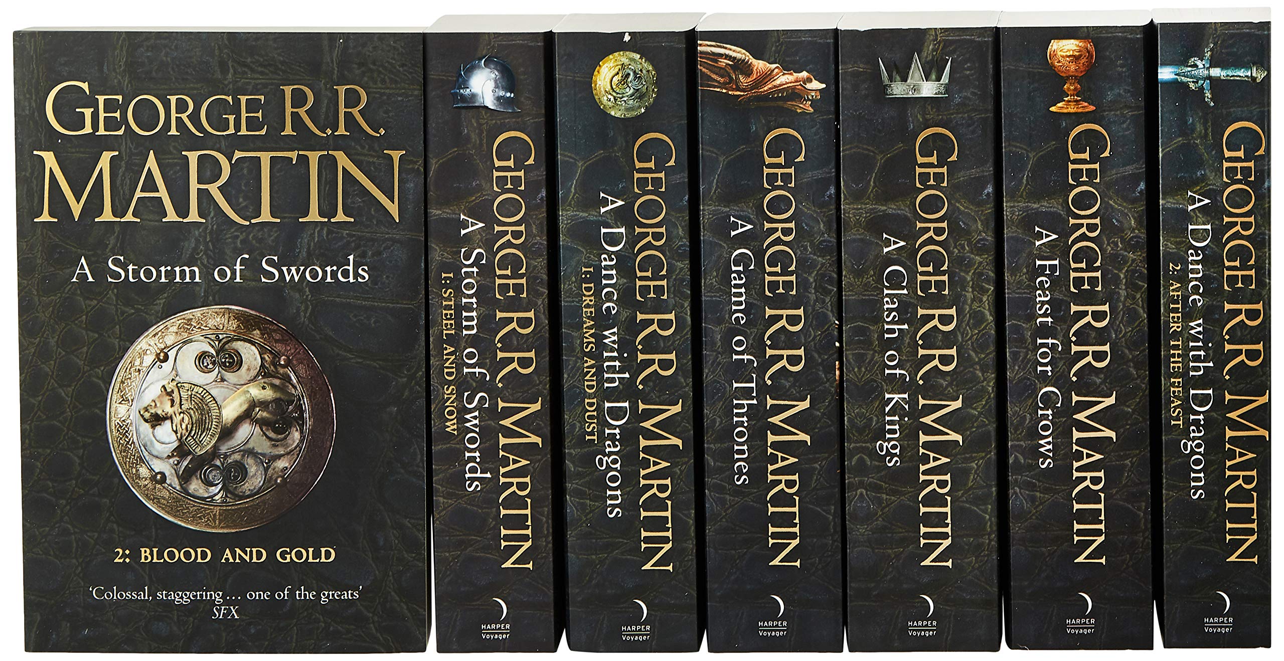 A Game Of Thrones The Complete Box Set Of All 7 Books With Map And