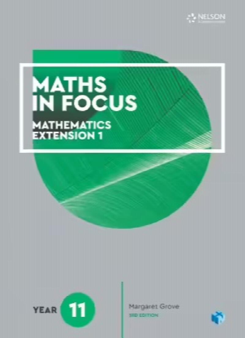 Maths in Focus Year 11 Mathematics Extension 1 Student Book with 1 Access Code for 26 Months
