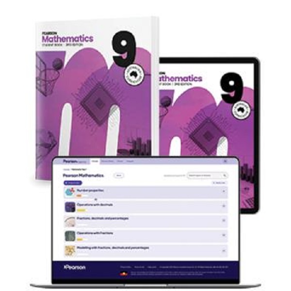 Pearson Mathematics 9 Student Book, eBook and Digital Hub, 3rd Edition