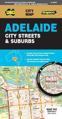 Image for Adelaide City Streets and Suburbs : City Map 562 Edition 9 (waterproof)