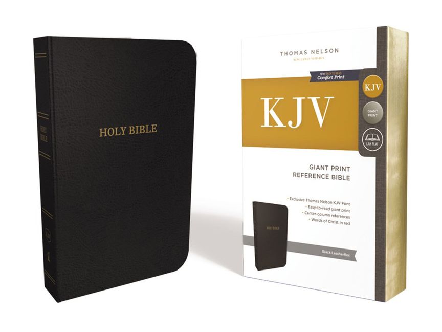 KJV Deluxe Reference Bible Red Letter Edition [Super Giant Print, Black ...