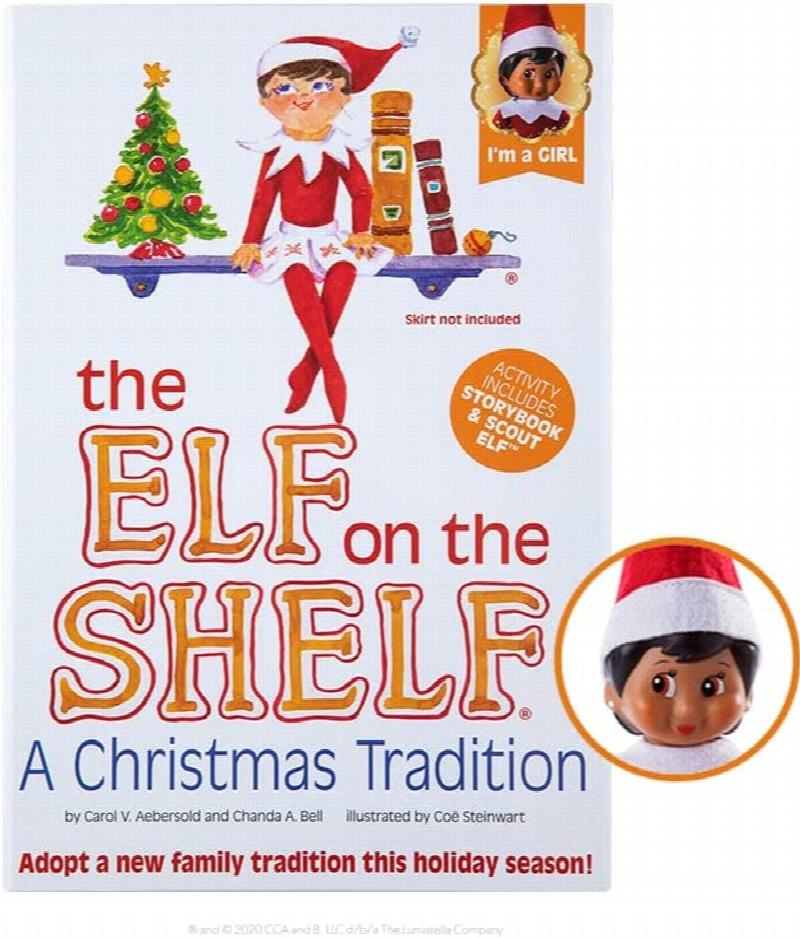 The Elf on the Shelf : A Christmas Tradition Girl Dark Tone - Includes ...