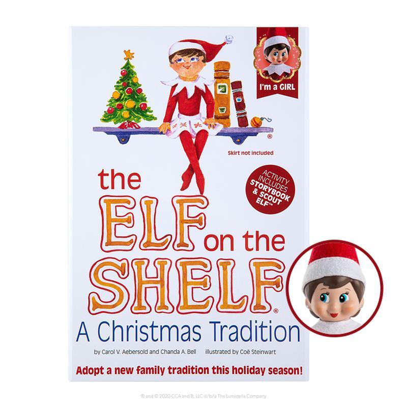 The Elf on the Shelf A Christmas Tradition Girl Light Tone Includes Doll, Book and Box