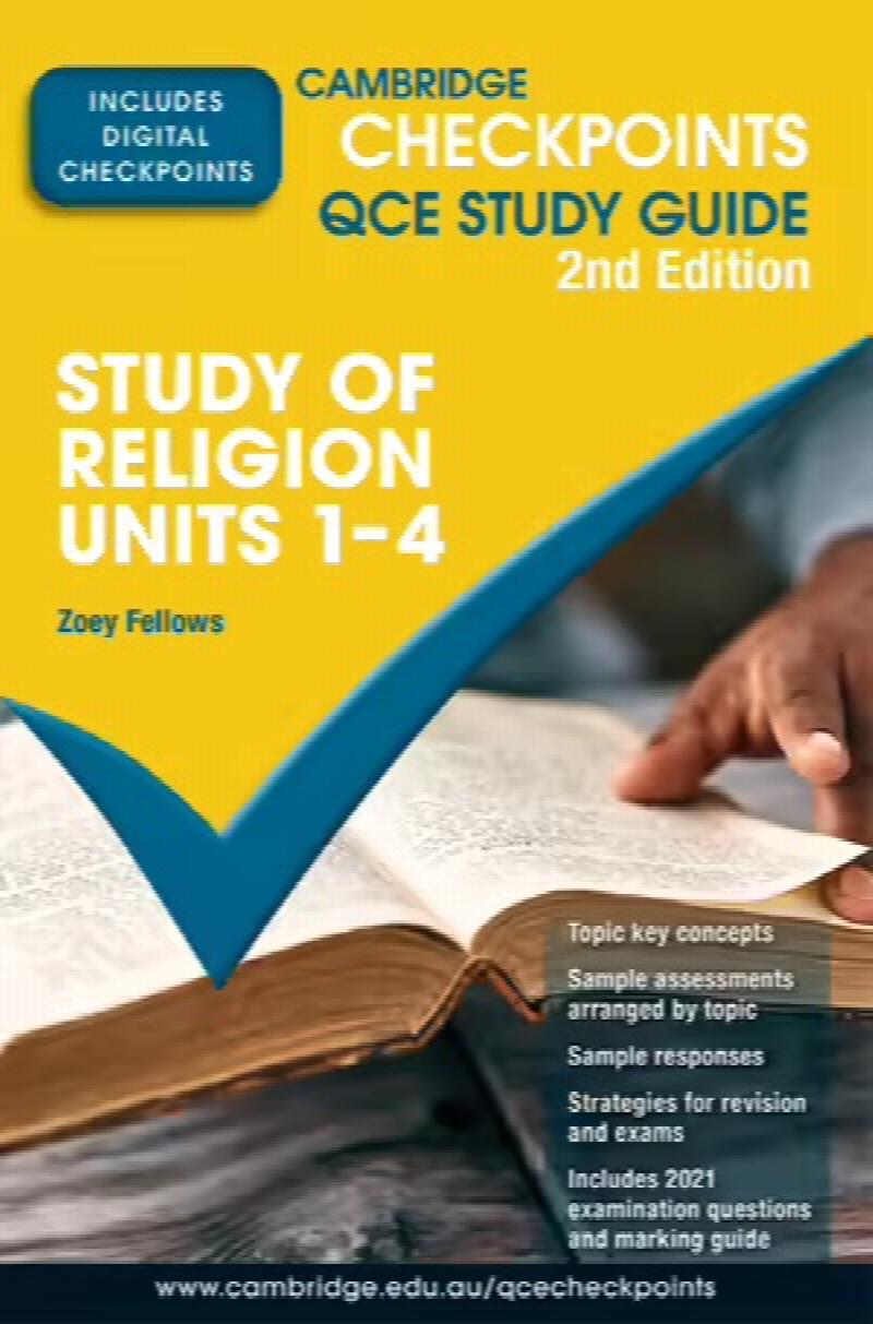 Image for Cambridge Checkpoints QCE Study Guide : Study of Religion Units 1-4 [Second Edition]