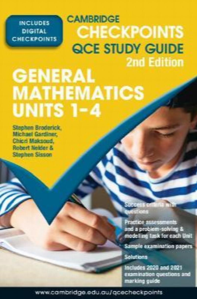 Image for Cambridge Checkpoints QCE Study Guide : General Mathematics Units 1-4 [Second Edition]