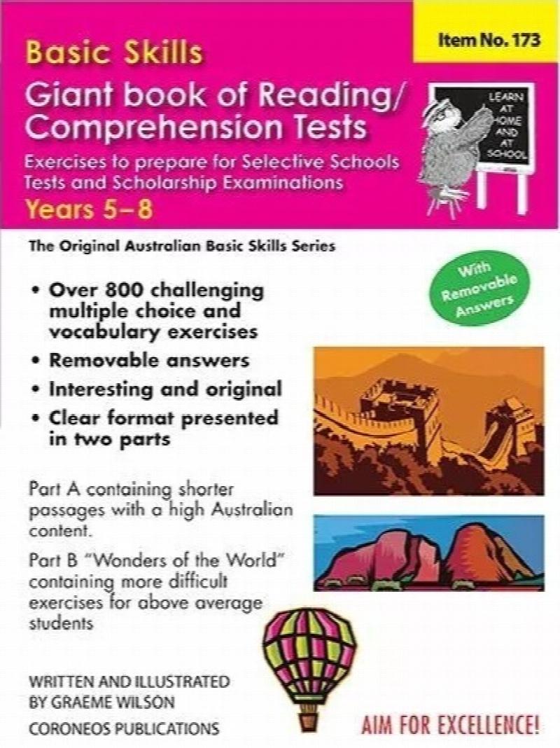 Basic Skills Giant Book of Reading / Comprehension Tests Years 5 to 8