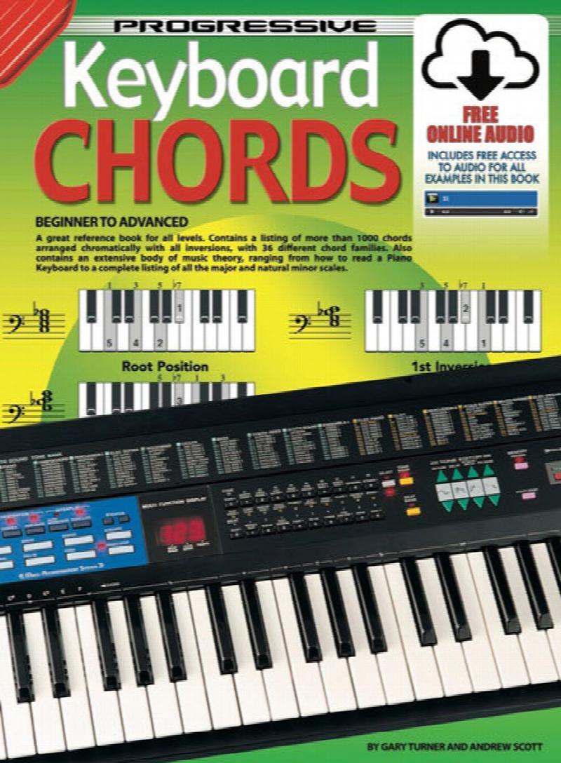 Progressive Keyboard Chords Beginner to Advanced Book [includes Free