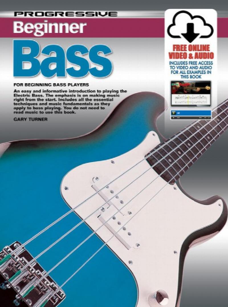 Progressive Beginner Bass Guitar Book with TAB For Absolute