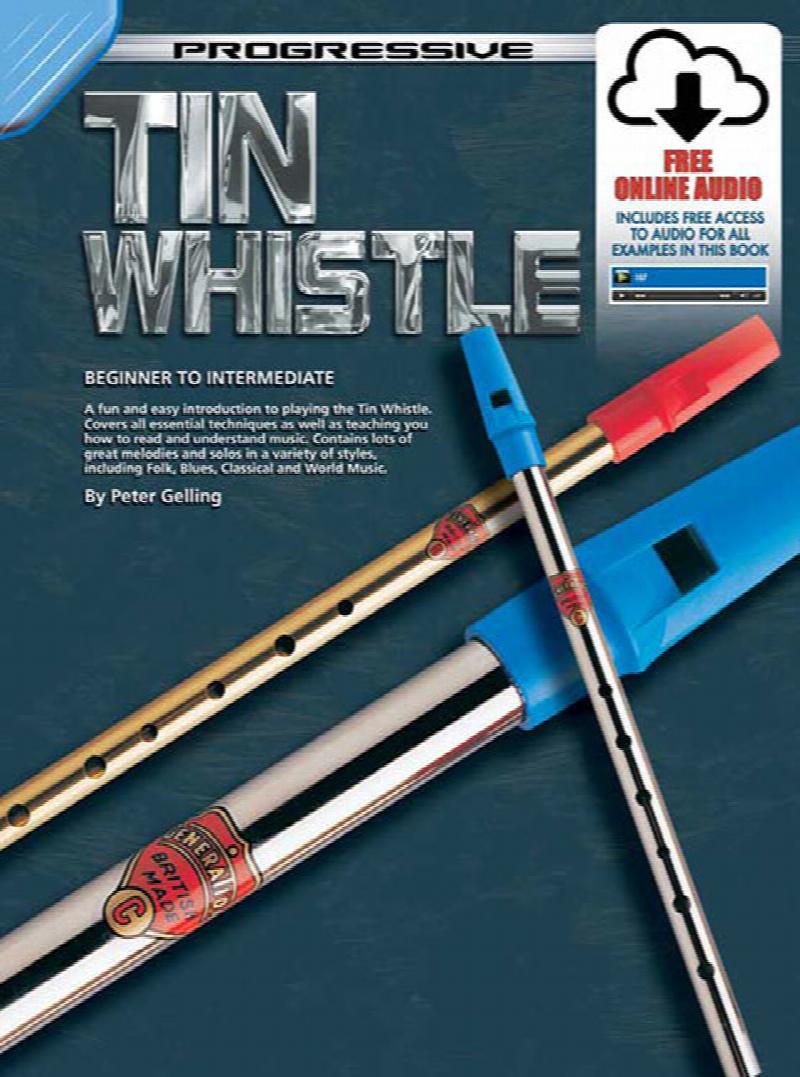 Progressive Tin Whistle Book beginner to intermediate [Includes Free